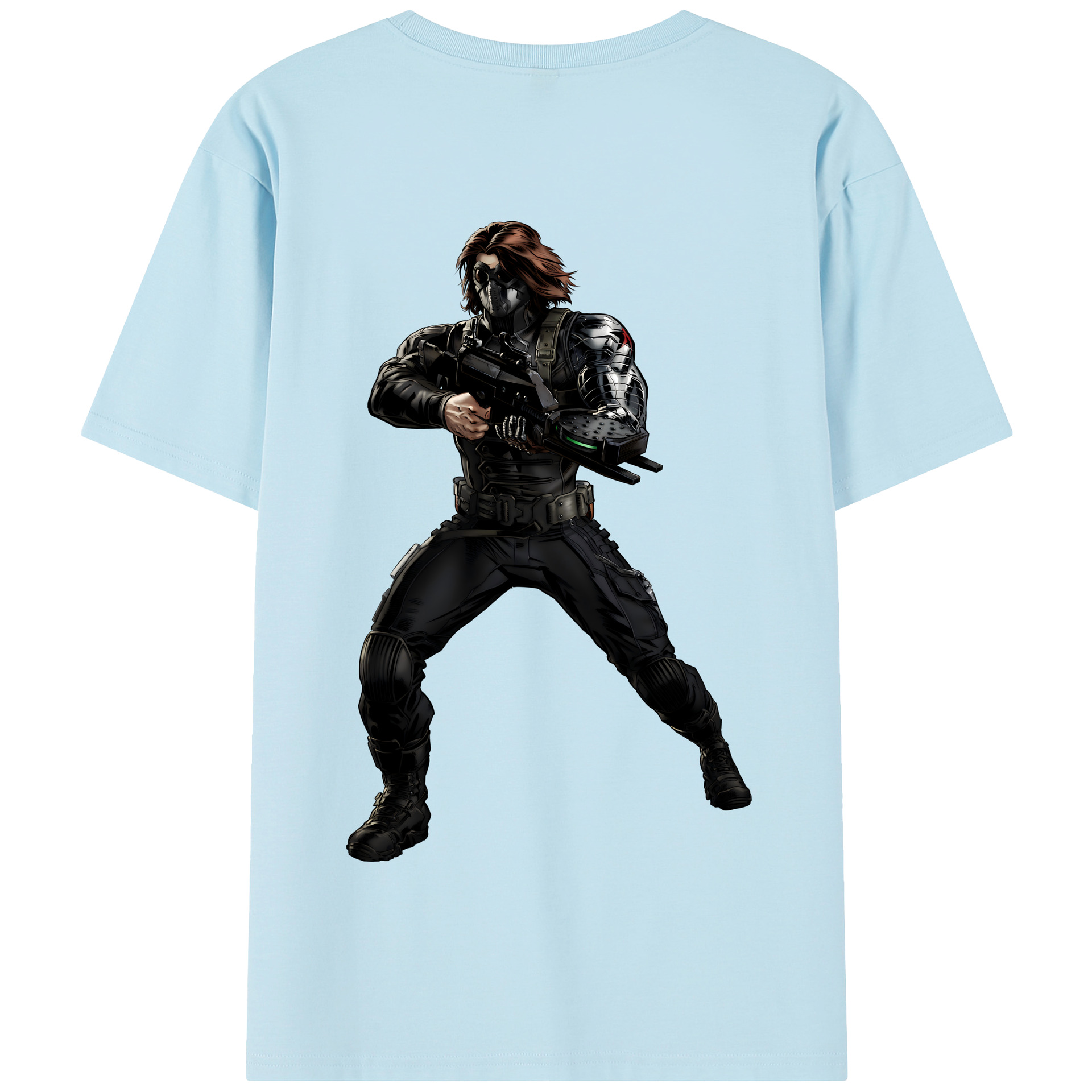 （画像用） アベンジャーズ The Avengers 綿100％半袖Tシャツ（背面プリント）
